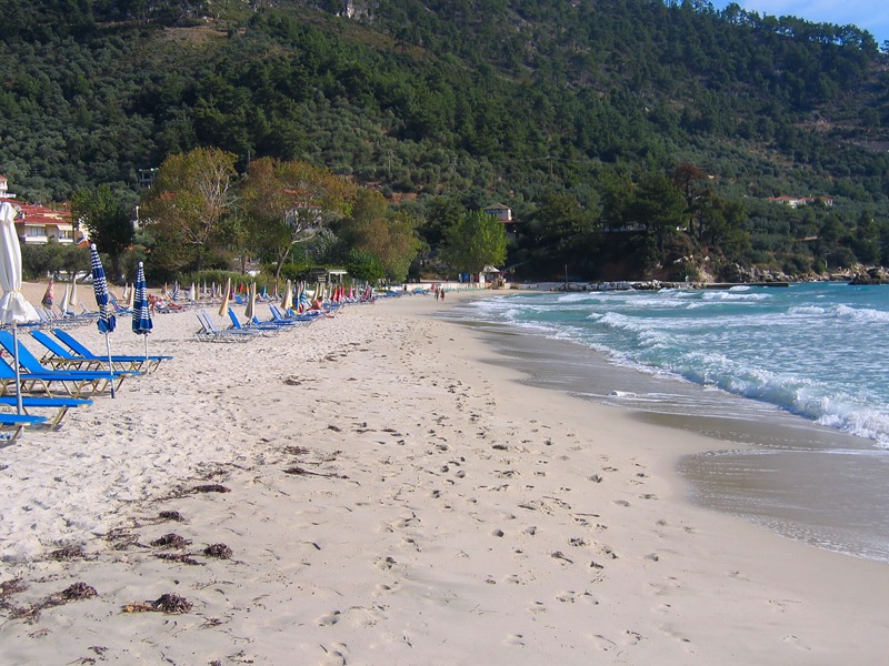golden beach plaza tasos grcka leto